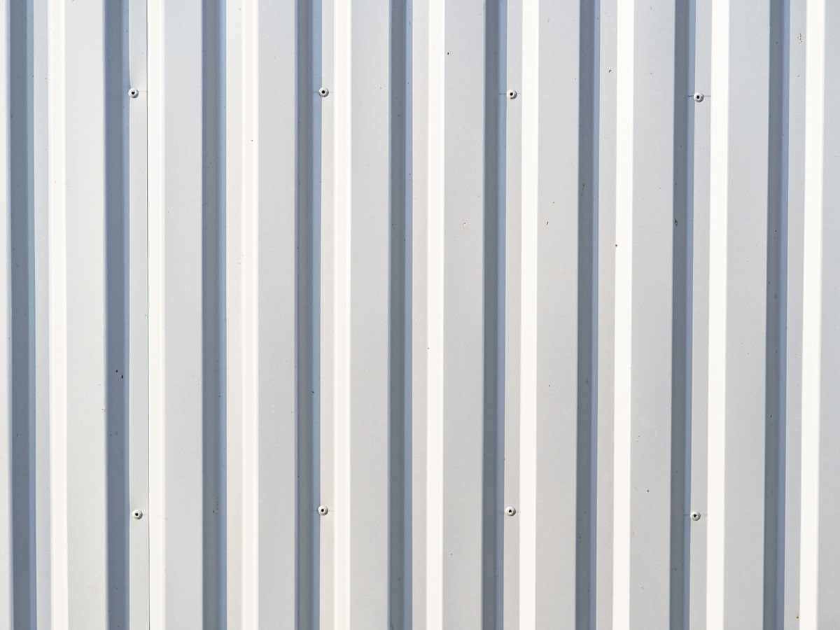 Забор из профнастила KL-10004, серебро